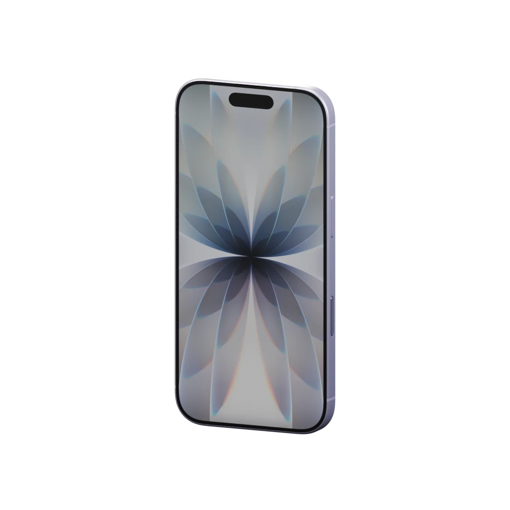 iPhone 17, three-quarter view