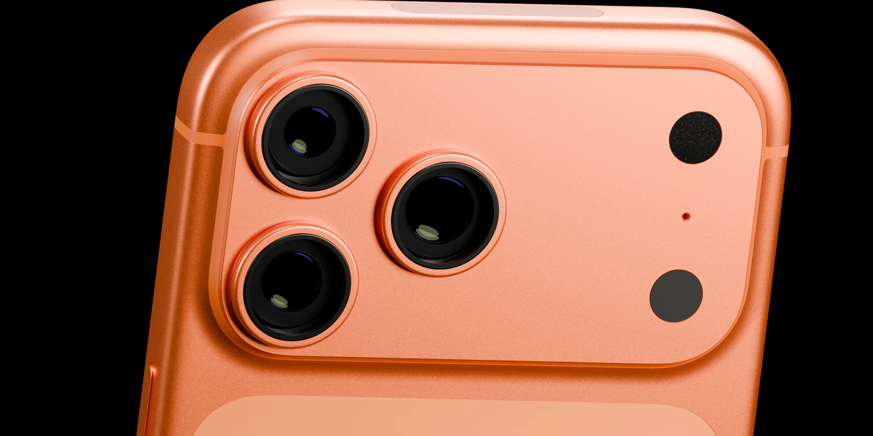 Close-up of the iPhone camera system